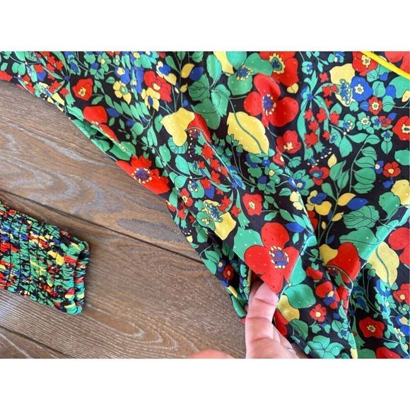 Alexis Hiroka Robe in Botanical Mandarin Size Small - Picture 8 of 12